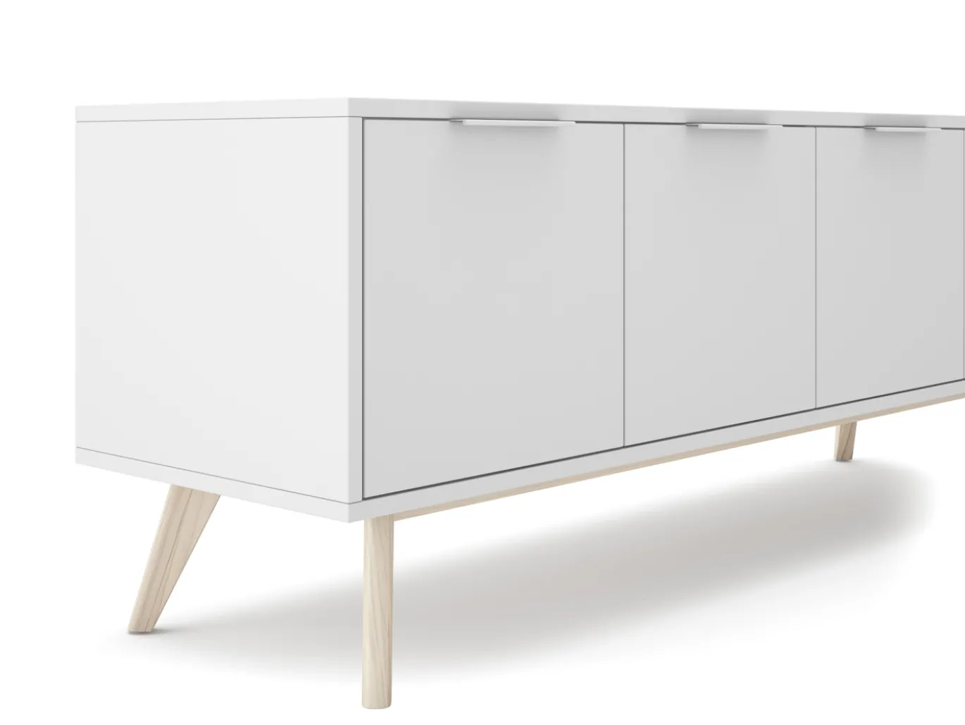 Tv-meubel Campus 4d Wit Wax - Giga Meubel