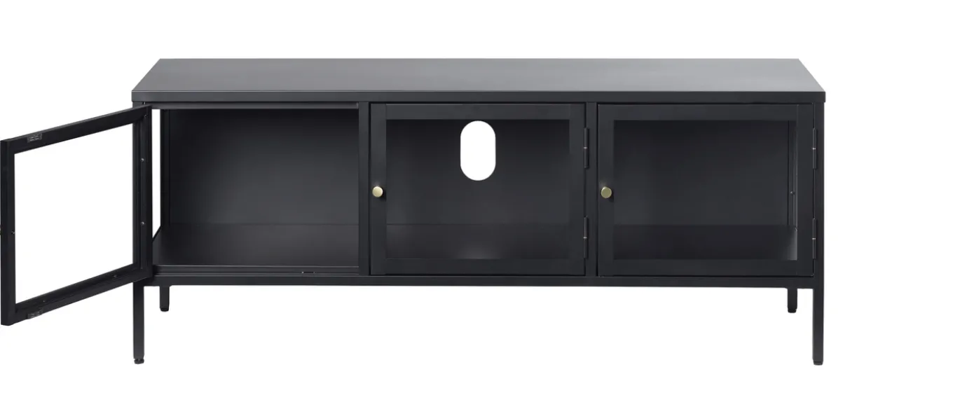 Tv-meubel Carmel Zwart W132 cm - Giga Living