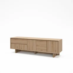 Tv-meubel Carpi 3d2L 180cm Eiken Cadiz - Giga Meubel
