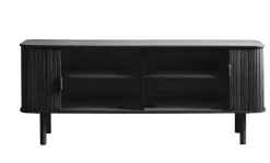 Tv-meubel Cavo Zwart Eiken 160cm - Giga Living