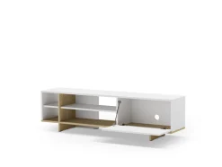 Tv-meubel Cequoia 1d4s Wit/eiken - Giga Meubel