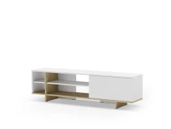 Tv-meubel Cequoia 1d4s Wit/eiken - Giga Meubel