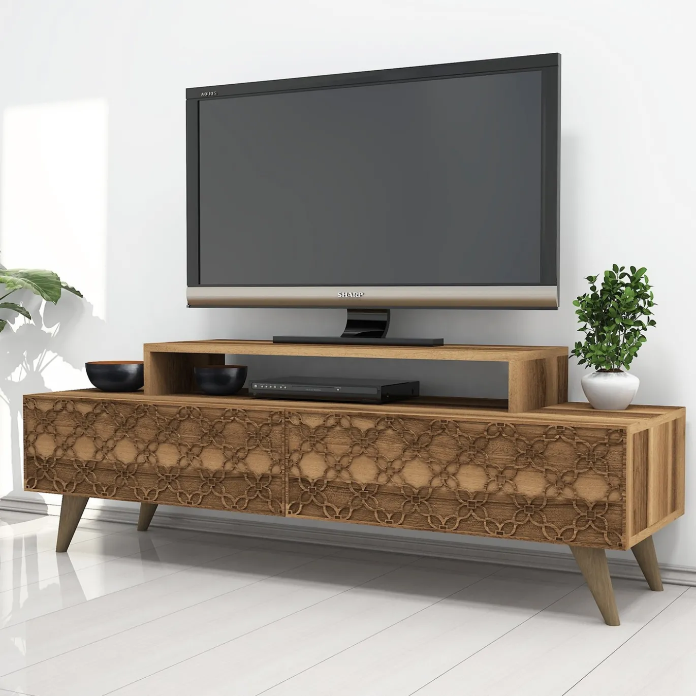 Tv-meubel City Bruin 140cm