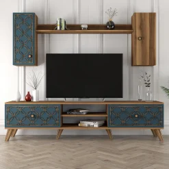 Tv-Meubel Class S Melamine Walnoot Chalcedony