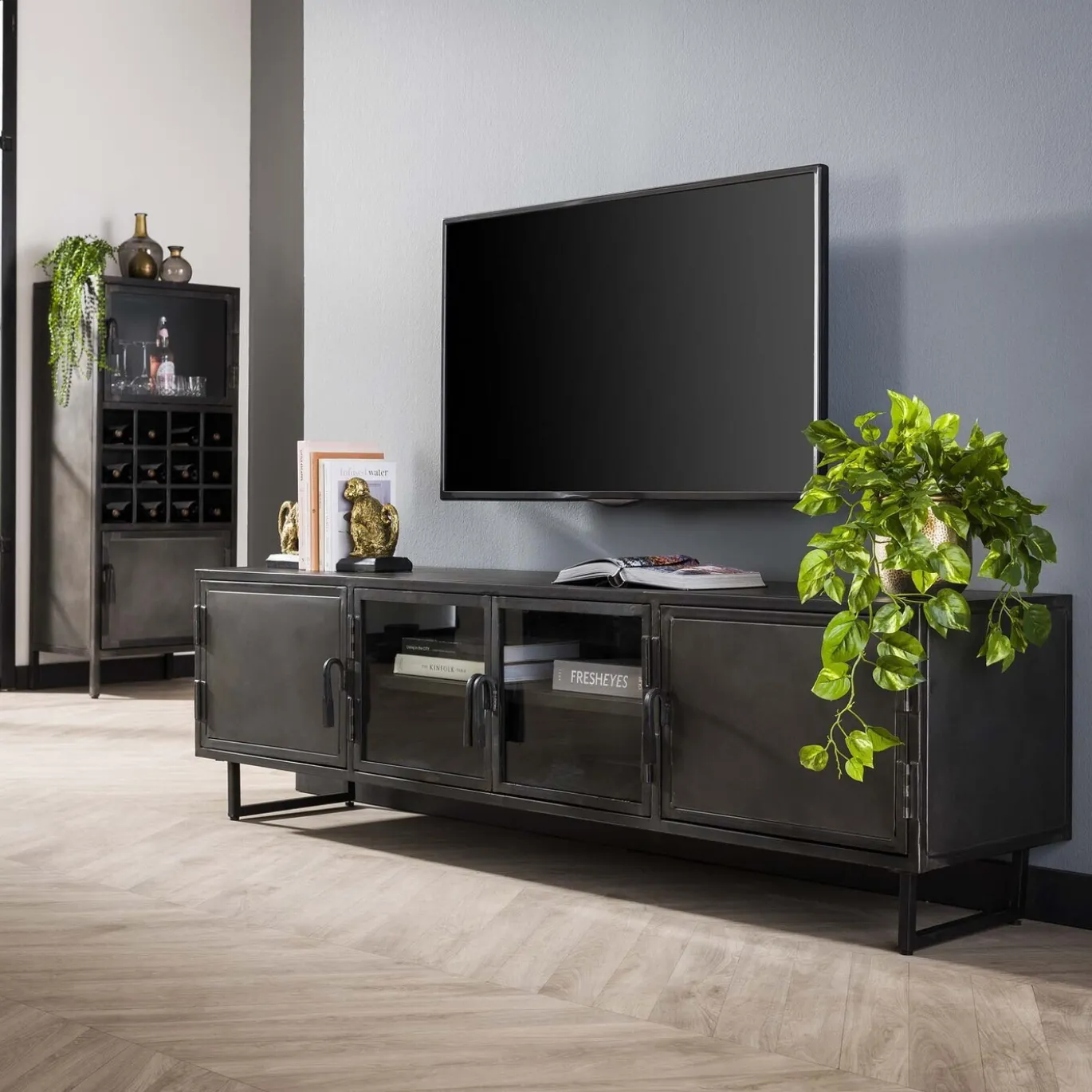 TV-meubel 180cm Rift Metal - Giga Meubel