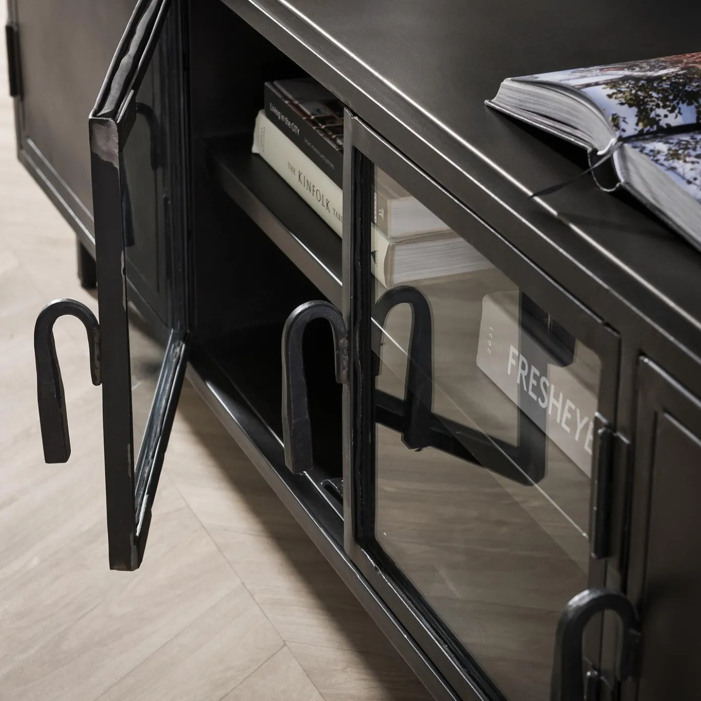 TV-meubel 180cm Rift Metal - Giga Meubel
