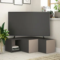 Tv-meubel Compact Antraciet/Beige