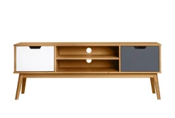 Tv-meubel Cusco 2d Wax/t, Grijs-wit - Giga Meubel