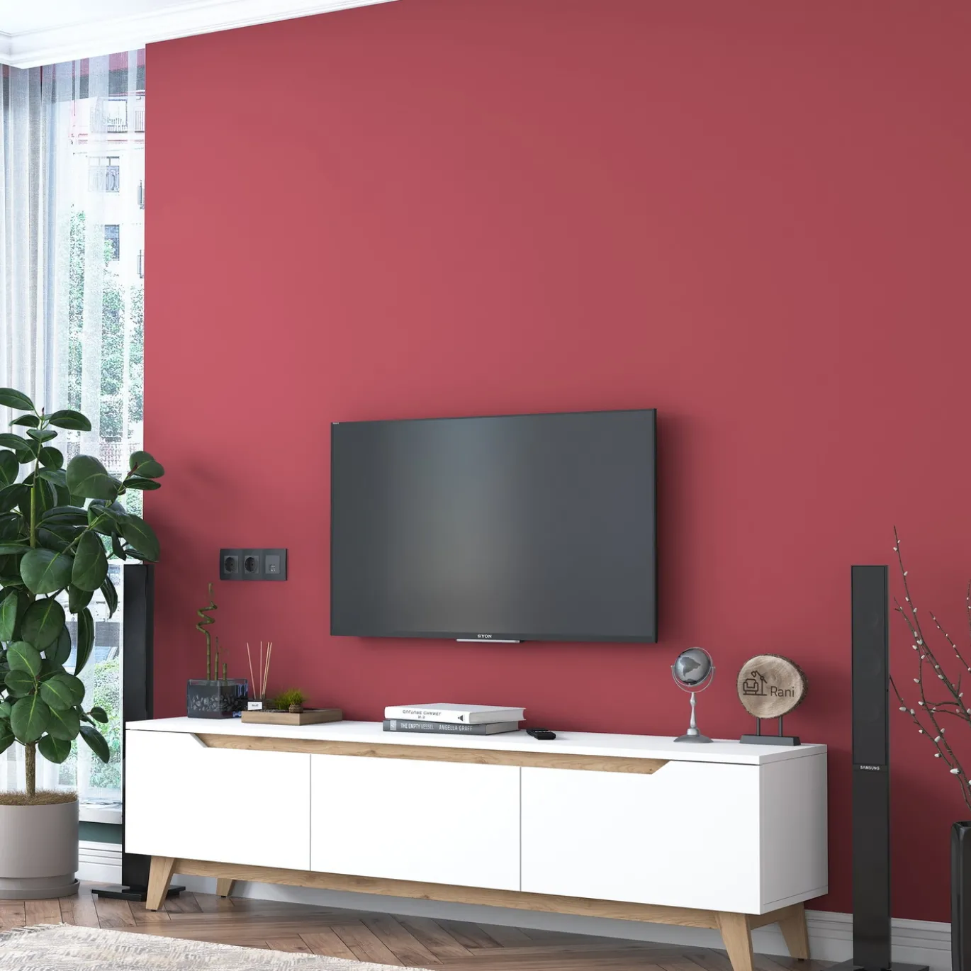 Tv-meubel Damian Wit 180cm