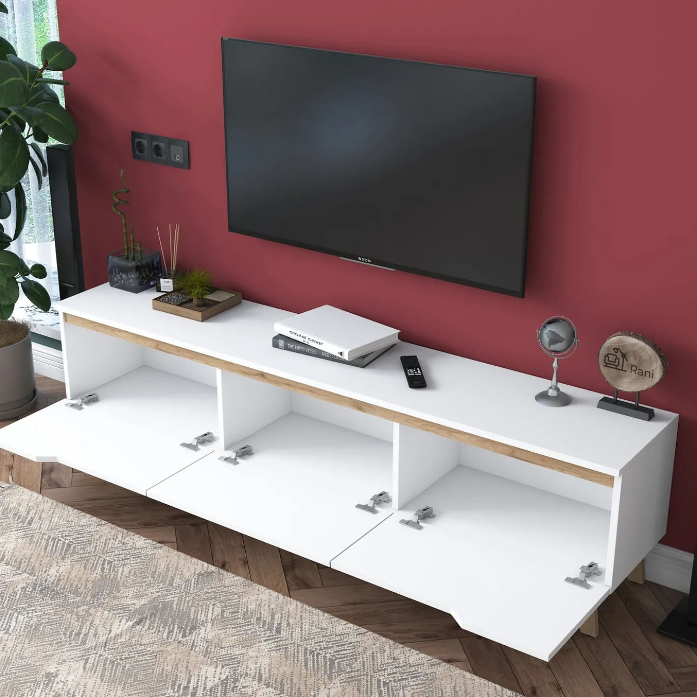Tv-meubel Damian Wit 180cm