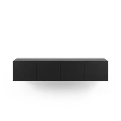 Tv-meubel Daroca 4d 180cm Zwart - Giga Meubel