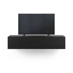 Tv-meubel Daroca 4d 180cm Zwart - Giga Meubel