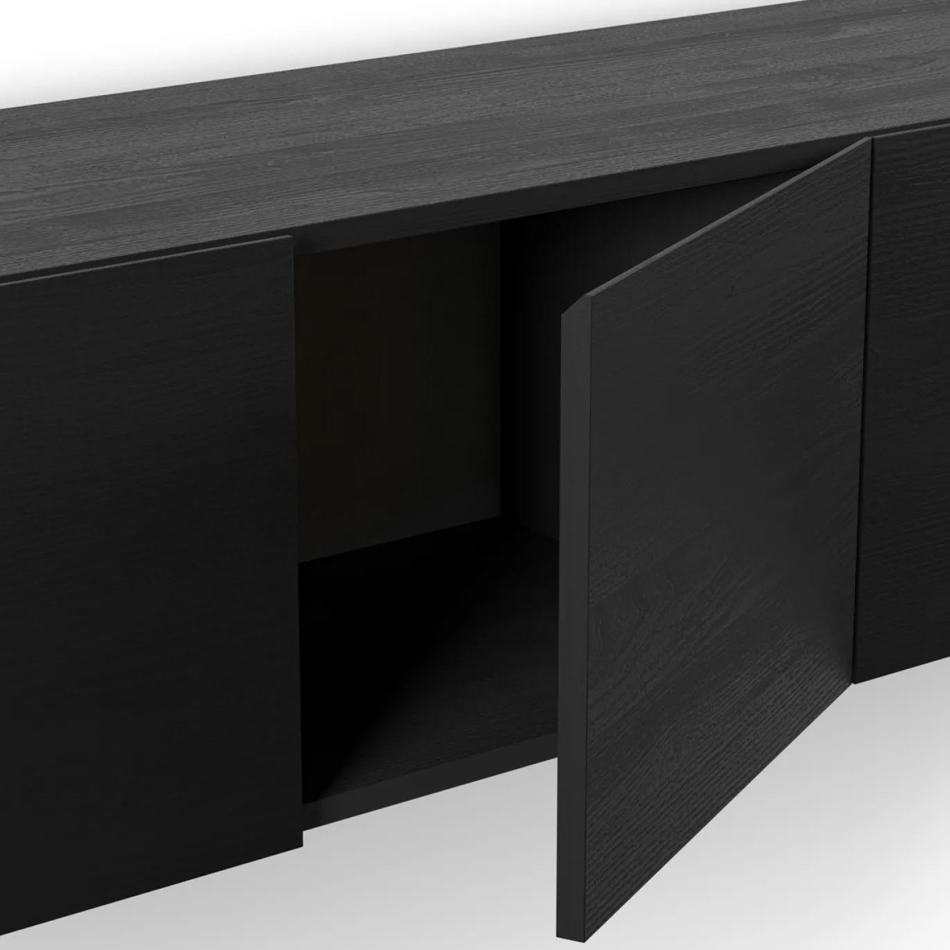 Tv-meubel Daroca 4d 180cm Zwart - Giga Meubel