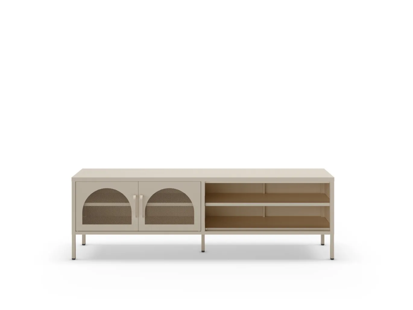 Tv-meubel Diora 2d2v 160cm Crème - Giga Meubel