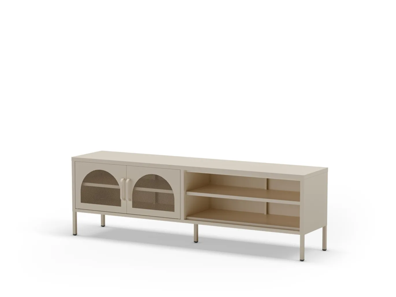 Tv-meubel Diora 2d2v 160cm Crème - Giga Meubel
