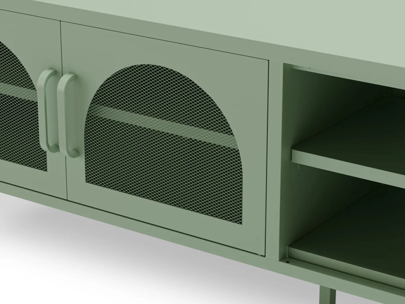 Tv-meubel Diora 2d2v 160cm Mintgroen - Giga Meubel
