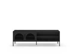 Tv-meubel Diora 2d2v 160cm Zwart - Giga Meubel