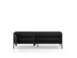 Tv-meubel Diora 2d2v 160cm Zwart - Giga Meubel