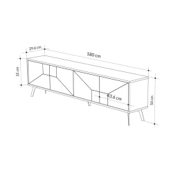 Tv-meubel Dune Naturel 180cm