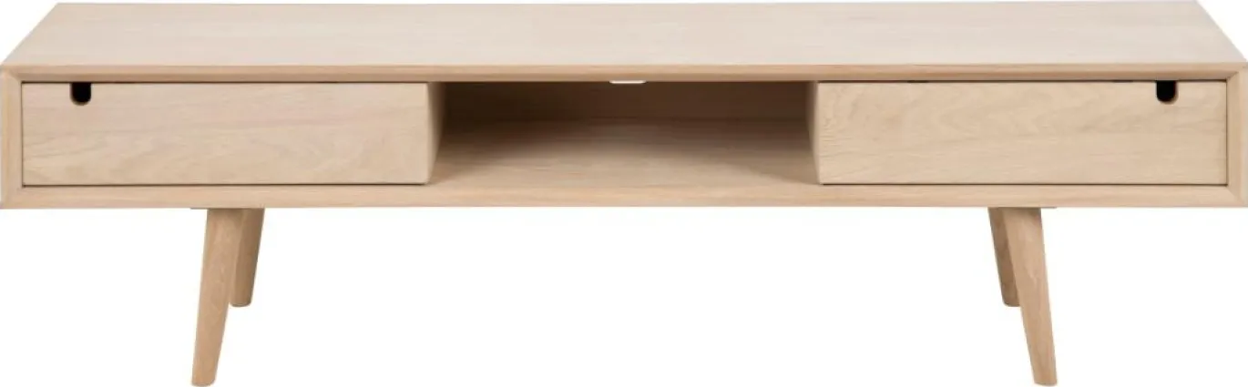 Tv-meubel Dysta Eikenfineer Wit 160cm - Giga Living