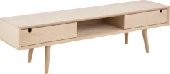 Tv-meubel Dysta Eikenfineer Wit 160cm - Giga Living