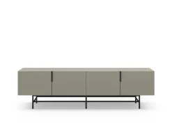 Tv-meubel Eldia 4d 200cm Groen met Metaal - Giga Meubel
