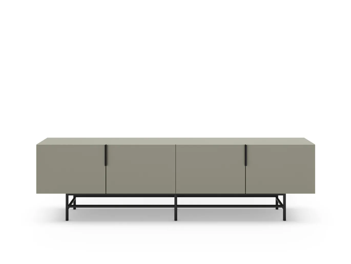 Tv-meubel Eldia 4d 200cm Groen met Metaal - Giga Meubel
