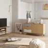 Tv-meubel Elfa 2d2v Eiken/grijs/wit - Giga Meubel