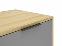 Tv-meubel Elfa 2d2v Eiken/grijs/wit - Giga Meubel