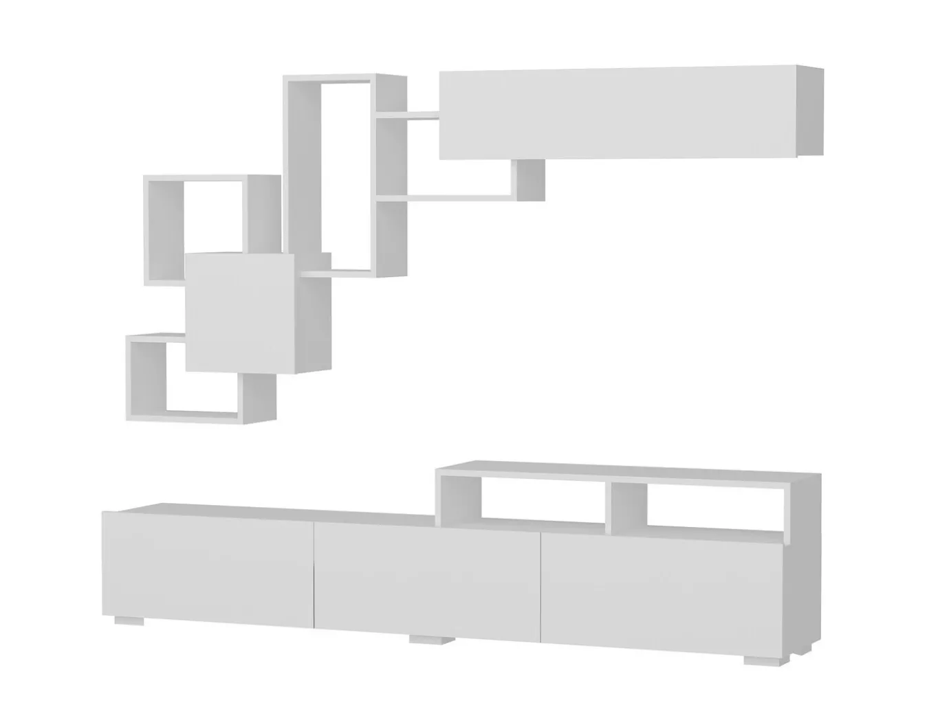 Tv-Meubel Elit Melamine Wit