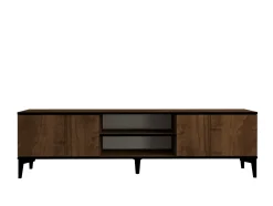 Tv-meubel Erem Walnoot/Zwart 180cm