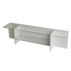 Tv-meubel Escape Wit/Glas 158cm