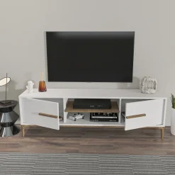 Tv-meubel Eslem Wit 120cm