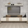 Tv-meubel Eylul Crème met Wandplank