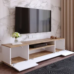 Tv-Meubel Faroe Melamine Wit