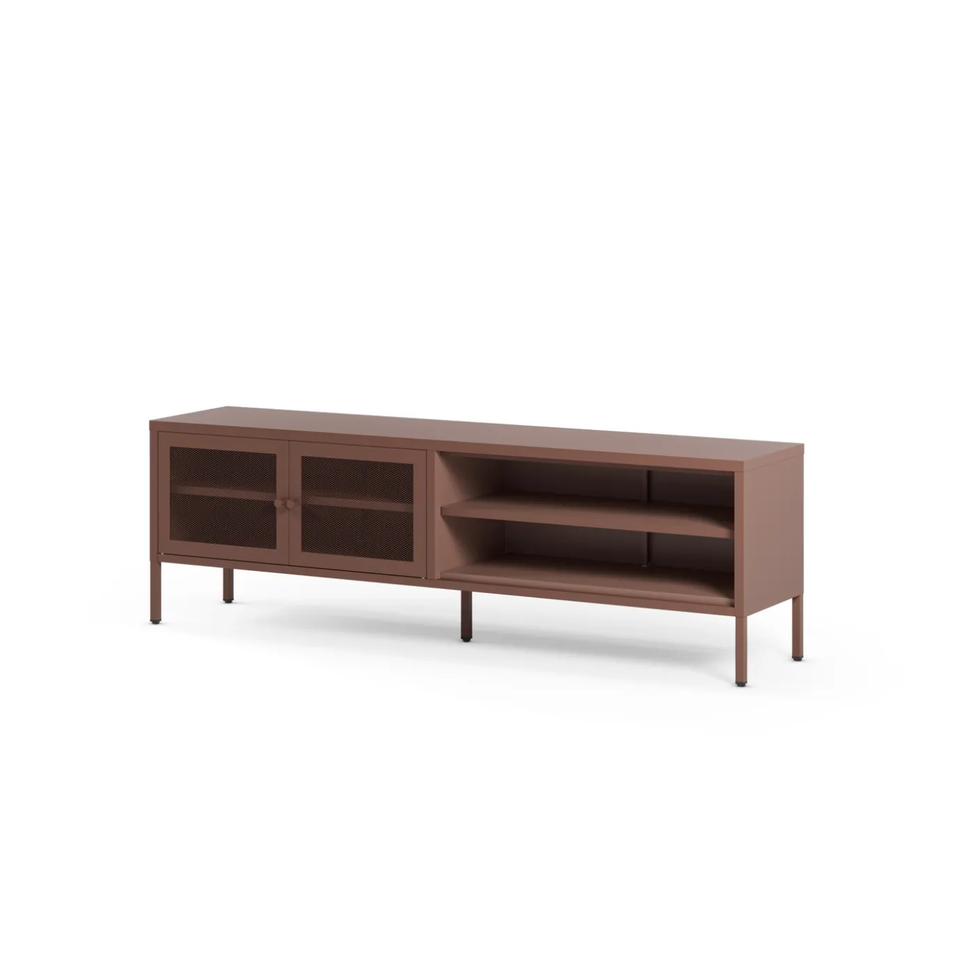 Tv-meubel Fayna 2d2v 160cm Burgundy - Giga Meubel