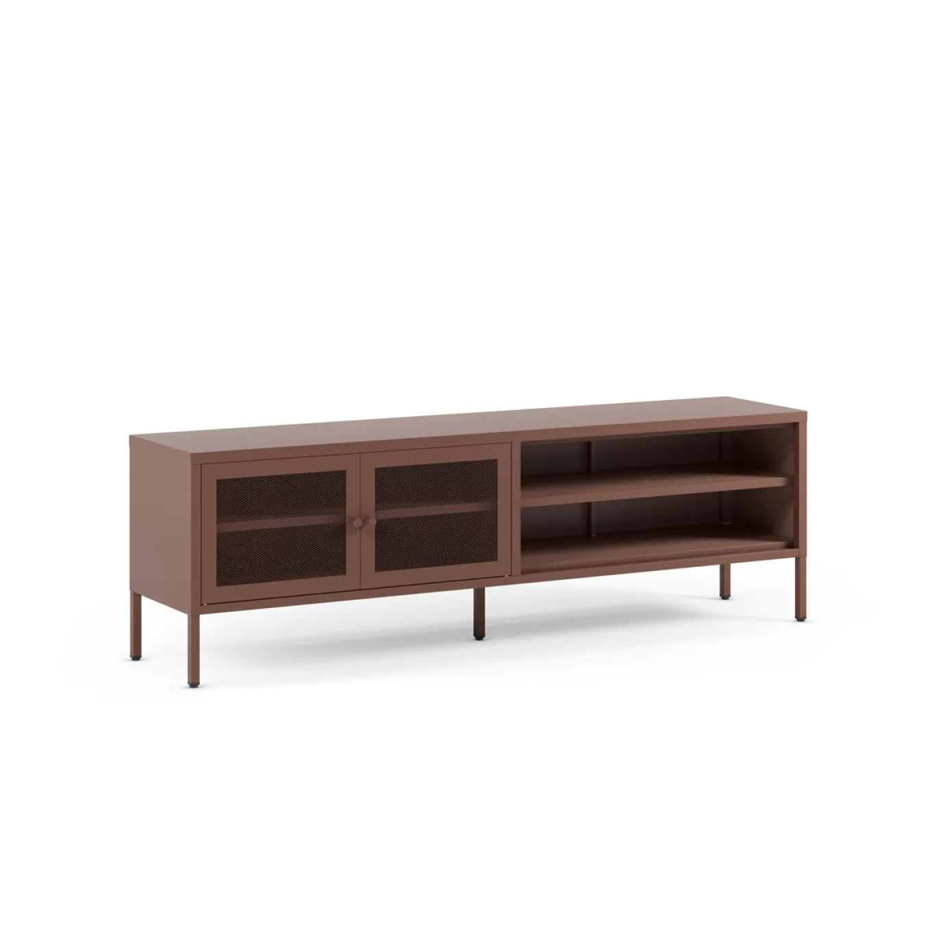 Tv-meubel Fayna 2d2v 160cm Burgundy - Giga Meubel