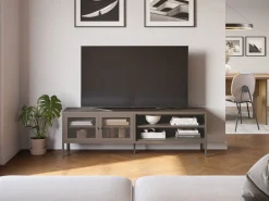 Tv-meubel Fayna 2d2v 160cm Mokka - Giga Meubel