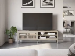 Tv-meubel Fayna 2d2v 160cm Zand - Giga Meubel