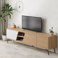 Tv-meubel Fiona Naturel/Wit 180cm