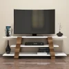 Tv-meubel Flower Wit/Walnoot