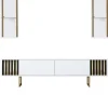 Tv-meubel Gold Line Wit