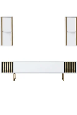 Tv-meubel Gold Line Wit