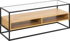 Tv-meubel Hibernia Glas Naturel 120cm - Giga Living