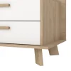 Tv-meubel Ikast met 2 deuren + 1 lade Hickory/Wit - Giga Living