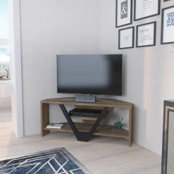 Tv-meubel Karin Walnoot/Zwart