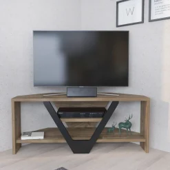 Tv-meubel Karin Walnoot/Zwart