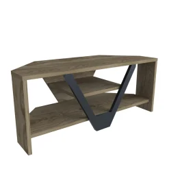 Tv-meubel Karin Walnoot/Zwart