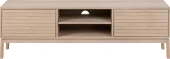 Tv-meubel Klevik Eikenfineer Wit 160cm - Giga Living