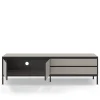 Tv-meubel Lorenza 2d2L 180cm Crème/zwart met Metaal - Giga Meubel